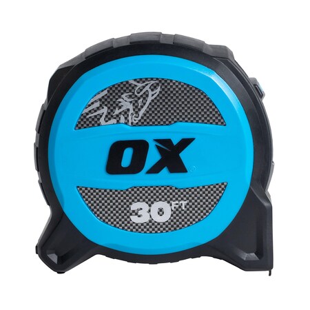 Ox Tools Pro 30-Foot Tuff Blade Tape Measure - Magnetic Dual Hook & 1 1/4" Wide Blade OX-P506030